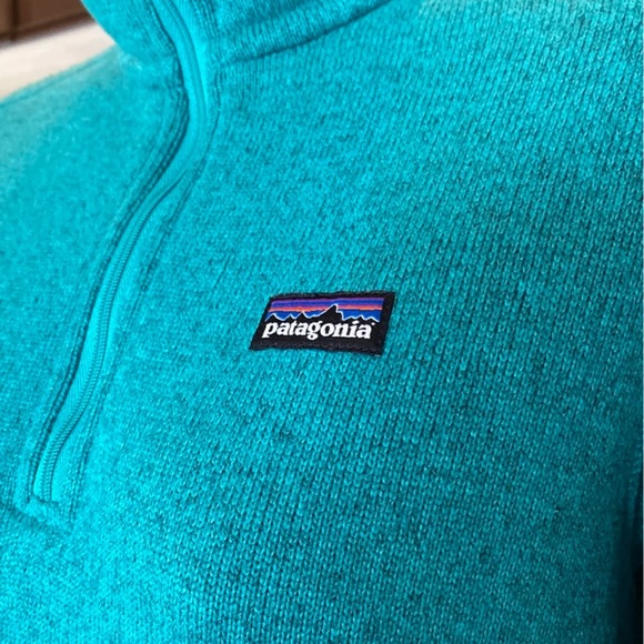 Patagonia Better Sweater 1/4 Zip In Turquoise - Picture 4 of 7